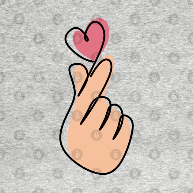 Kpop Finger Heart by mirailecs